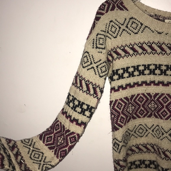 Red, Black And Tan Winter Sweater - Picture 2 of 3